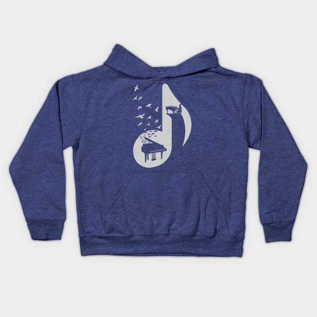 Musical - Piano Kids Hoodie by barmalisiRTB